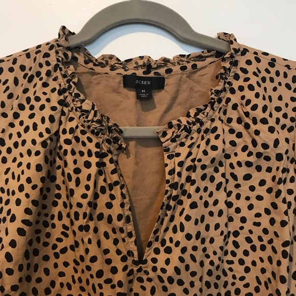 J. Crew Tiered Midi Dress with Puff Sleeve EUC - Picture 7 of 7